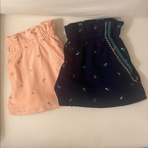 NWOT Something Navy Embroidered Shorts Bundle